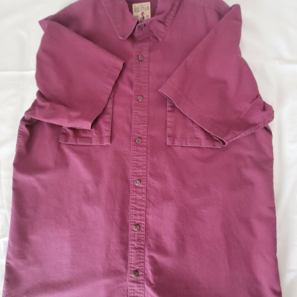 Red Head Brand Mans Short Sleeve Shirt Size XL - Picture 11 of 15